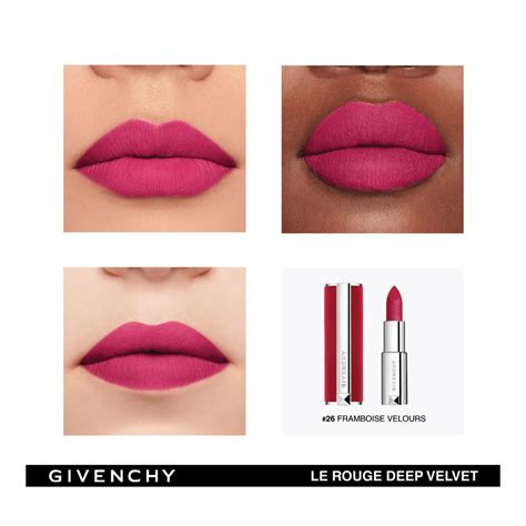 le rouge deep velvet givenchy|Givenchy 315 framboise velours.